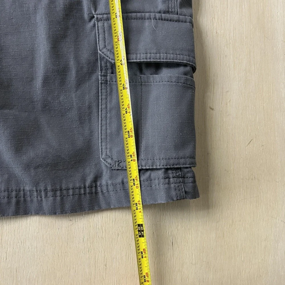 Y2K Baggy Dickies Cargo Shorts Mens 42 Gray Relaxed Fit 10 Inseam Workwear